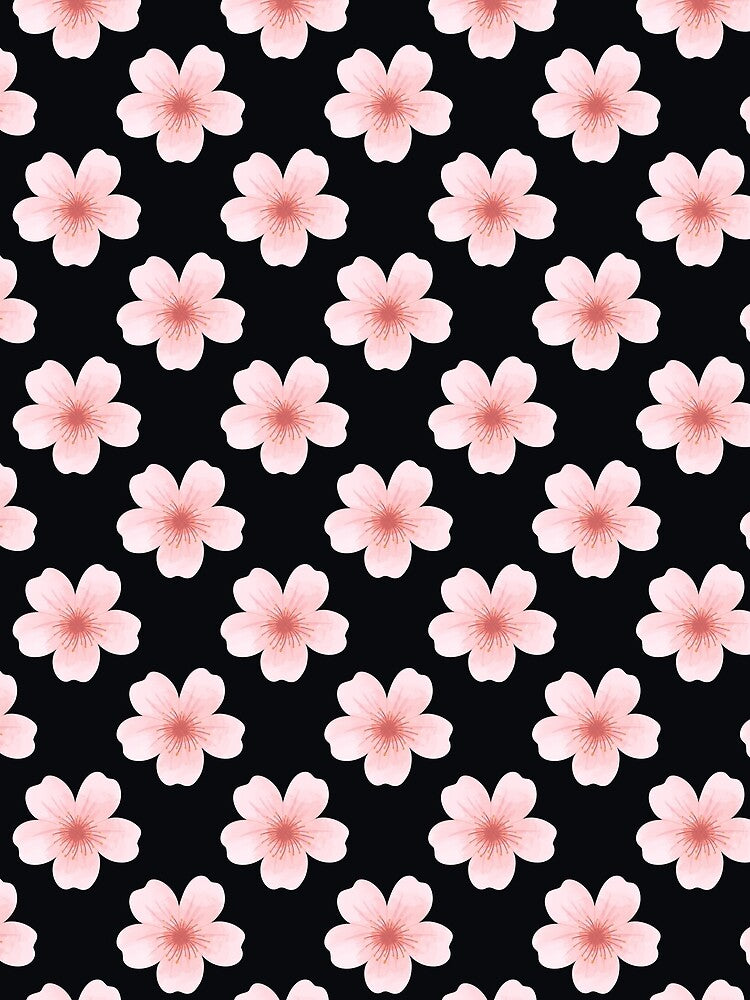 Floral Pattern Gift For Students | Pink Daisy Design Gift For Mom | Cherry Blossom Print Gift For Girls | Watercolor Flower Pattern Gift For Best Friend by VivaFy
