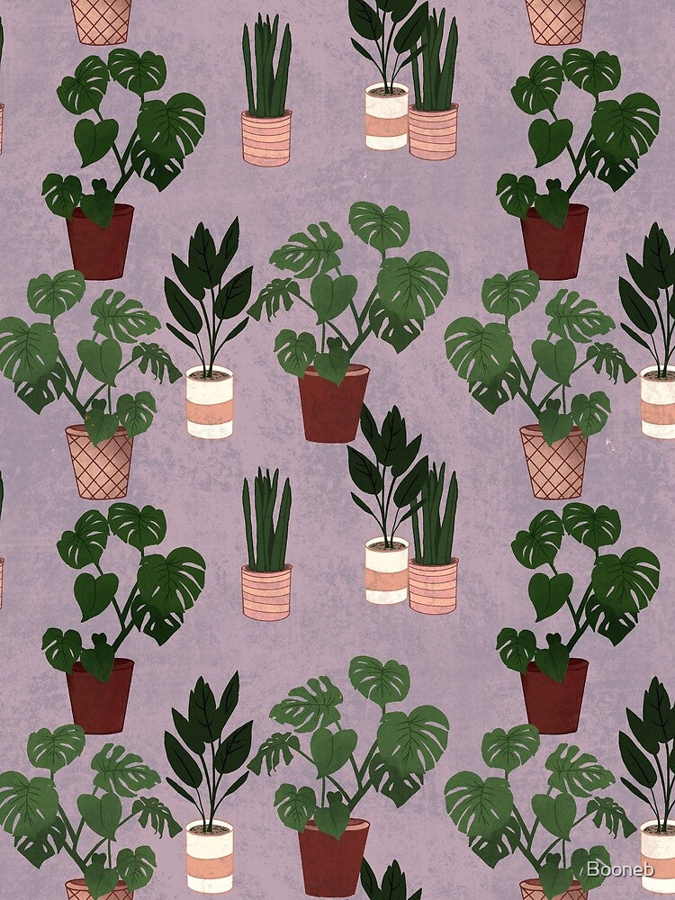 House Plants in Purple by Booneb