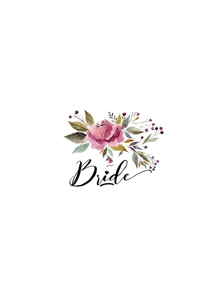 Bride Burgundy Rose Wedding Bridal by happydesigner07