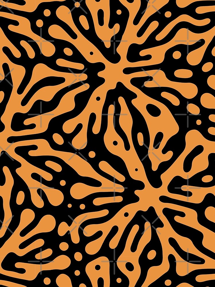 Pale Tangerine Orange Summer Pattern by madtoyman