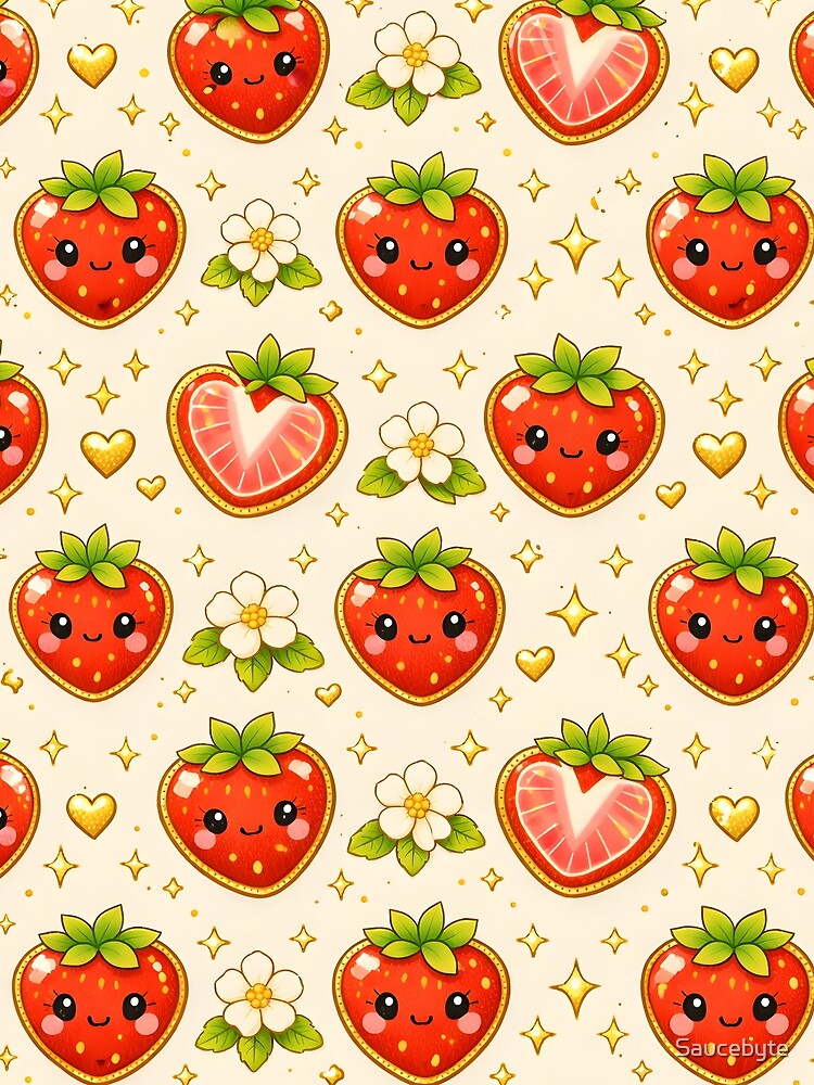 strawberry pattern by Saucebyte