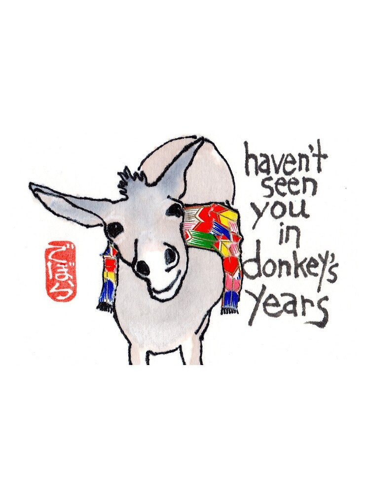 I Miss You (Donkey Years) by dosankodebbie's etegami world