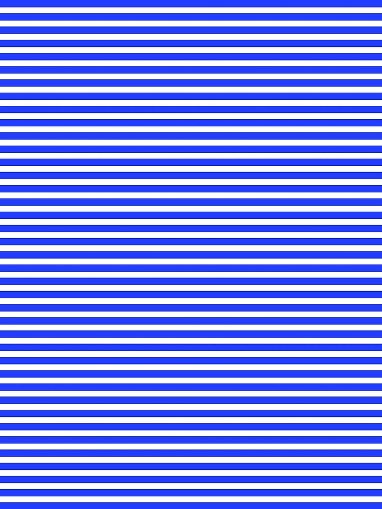Minimalist Royal Blue and White Horizontal Stripes Phone Case Gift for Her | Classic Nautical Stripe Pattern Journal for Students | Navy Blue Striped Tote Bag Gift for Mom by VivaFy