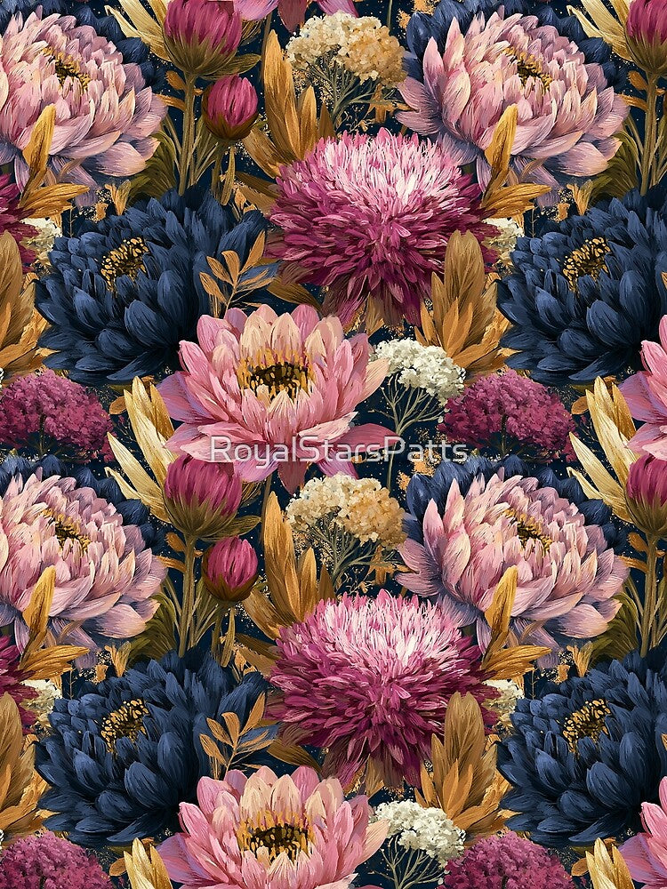 Vibrant Lotus - Flower Floral Pattern - Bridesmaid Gifts by RoyalStarsPatts