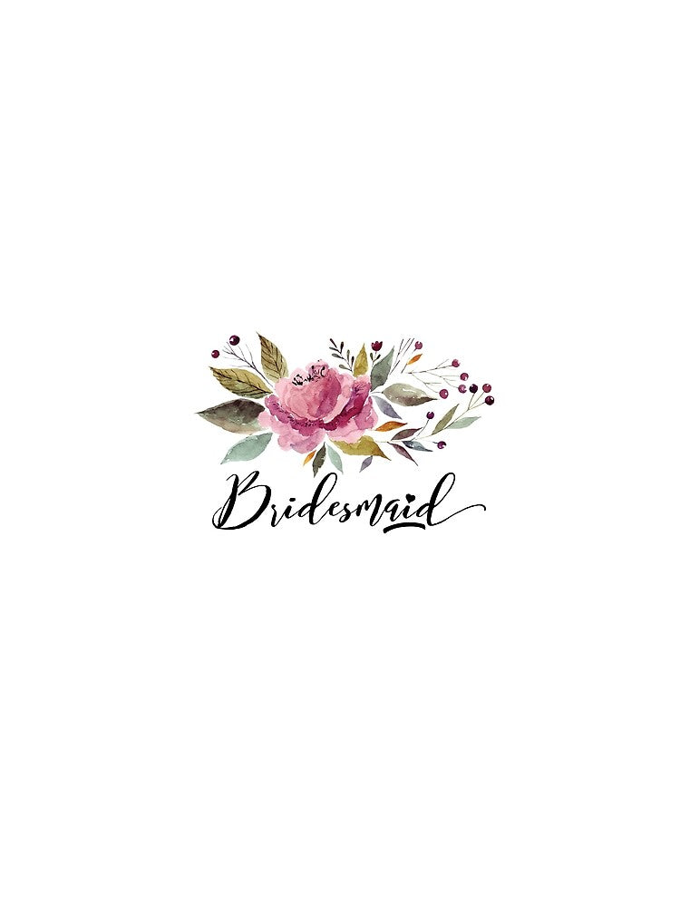 Bridesmaid Burgundy Rose Wedding Bridal by happydesigner07