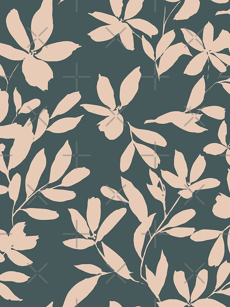 leaves and flowers pattern by LindaSitniece