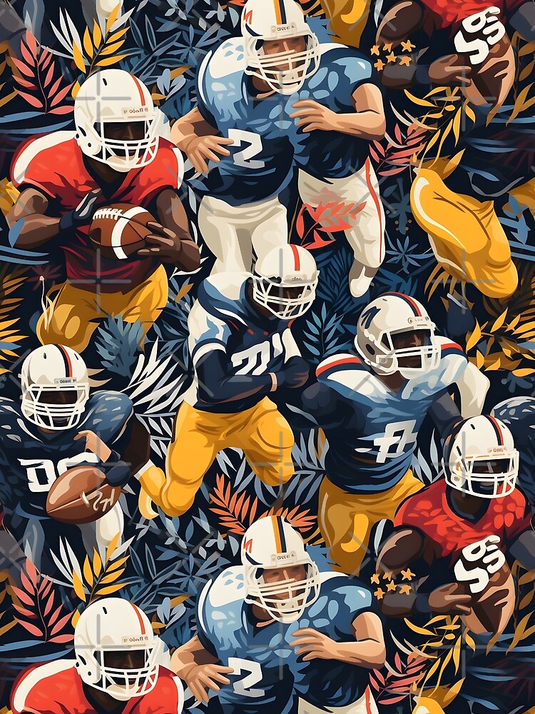Fall leaves are our team colors and autumn kickoff season is our playground. We play with fire, passion, and determination to win television rights. Autumn Design Fall Fashion Football Pattern Package by ignasirus
