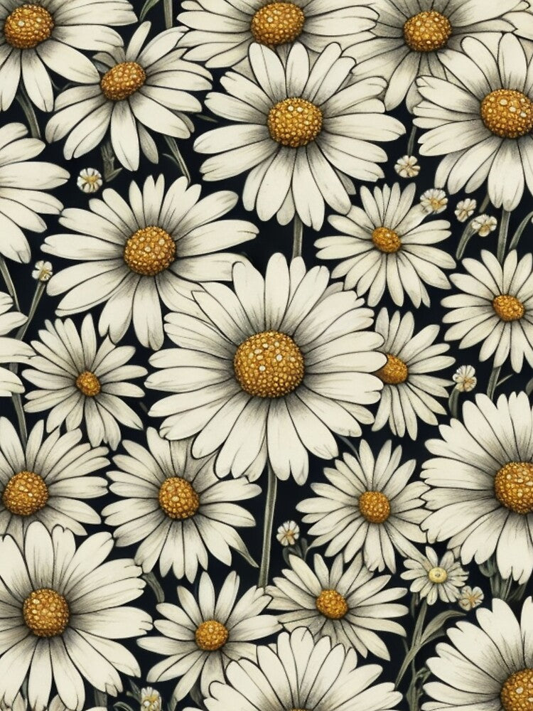 "Hand Drawn" Daisies by Sun-Soles