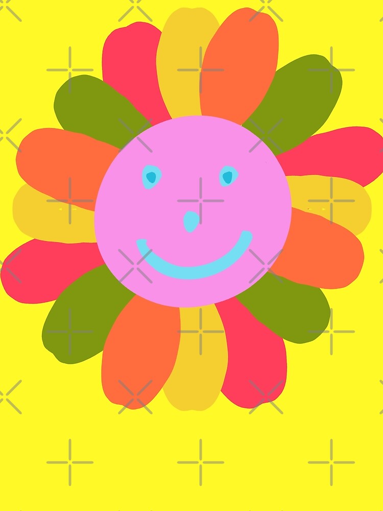 Smiling Flowers - Hand drawn by Victoria Rose