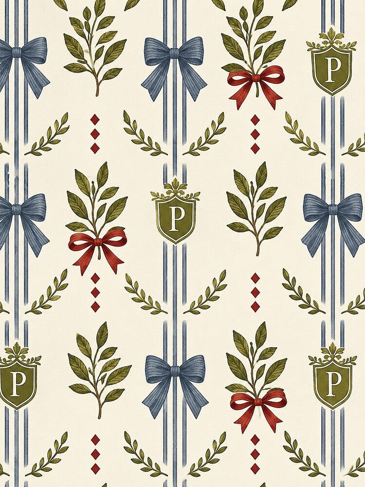 Posh and preppy pattern P monogrammed by Roxburylane