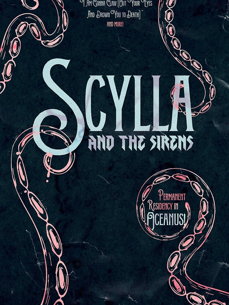 Scylla and The Sirens - Hades II - Blue by PostersbyVic