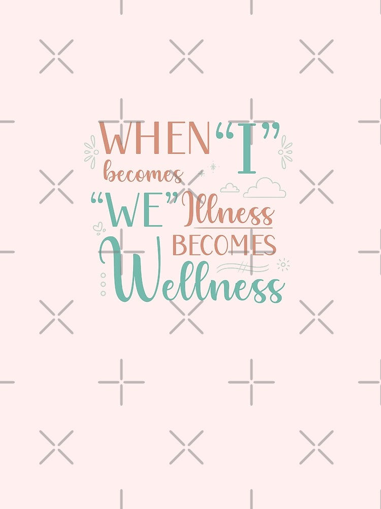 When I Becomes We, Illness Becomes Wellness in pink by PaperRain