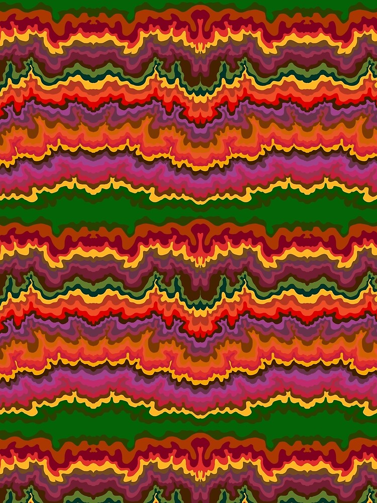 Groovy Autumnal Waves by JaygiesDesign