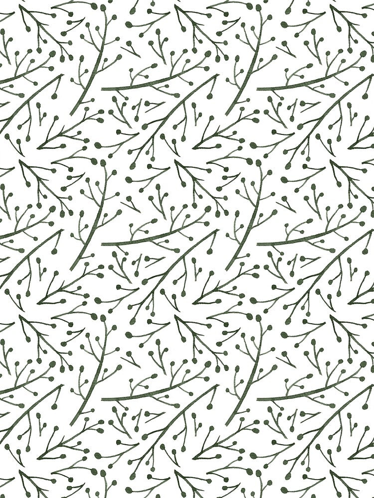 Muted Green Twig Buds by CMF Designs