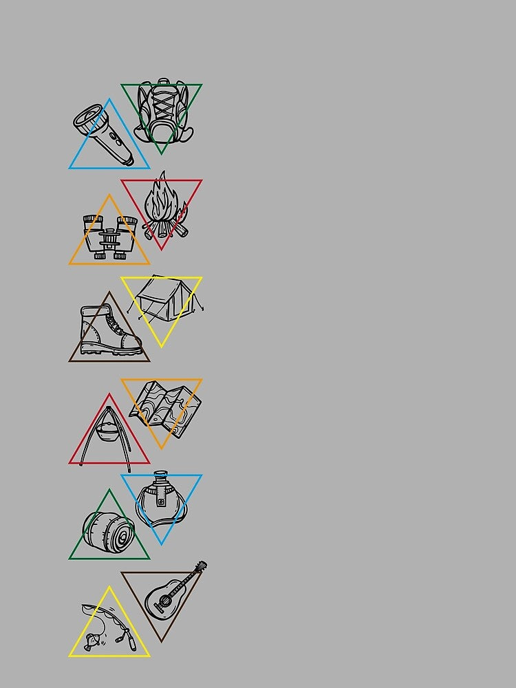 van life equipment t-shirt by maamonshe
