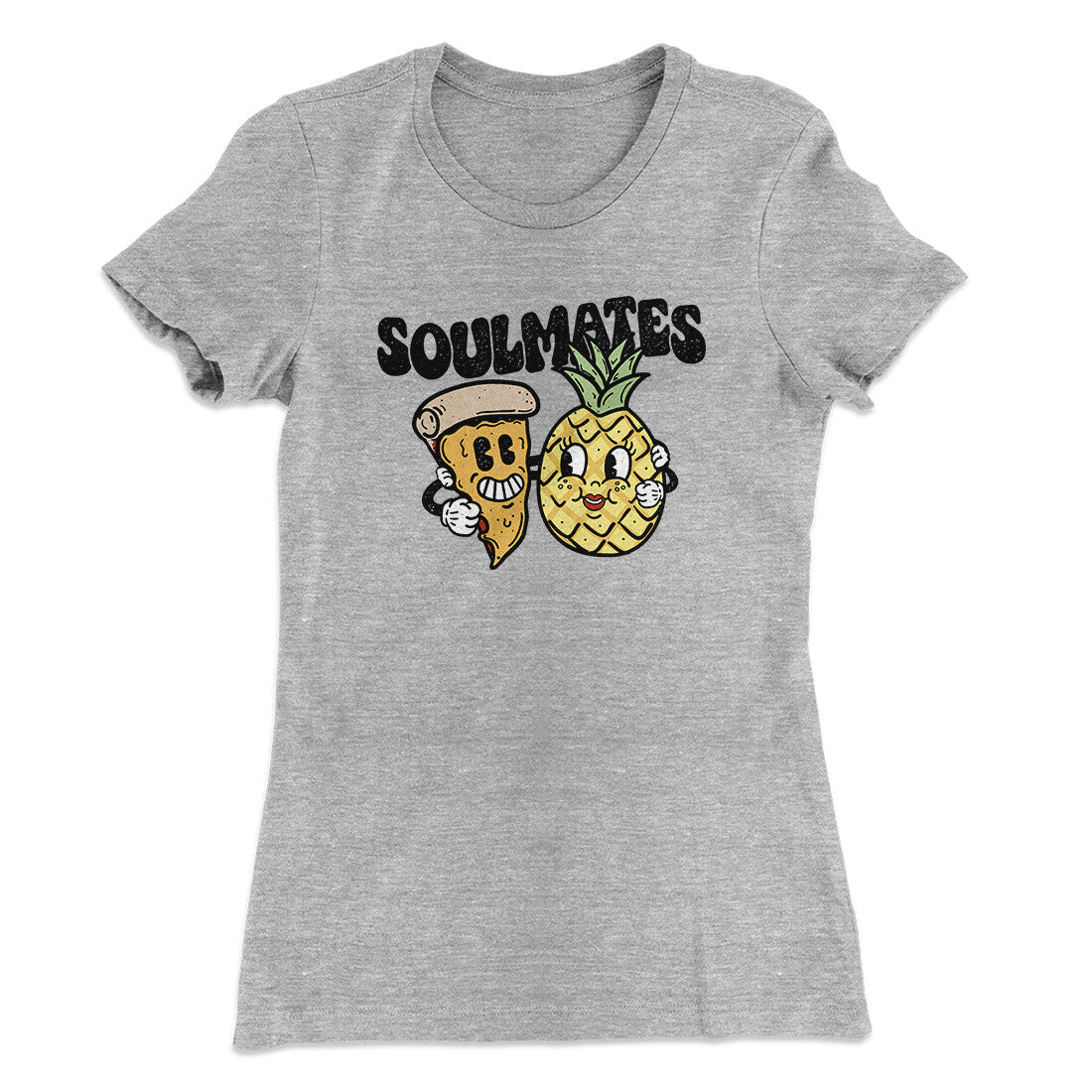 Soulmates Pineapple & Pizza Women's T-Shirt Hoodie, Sweatshirt | Teenookco.com (Image 2)