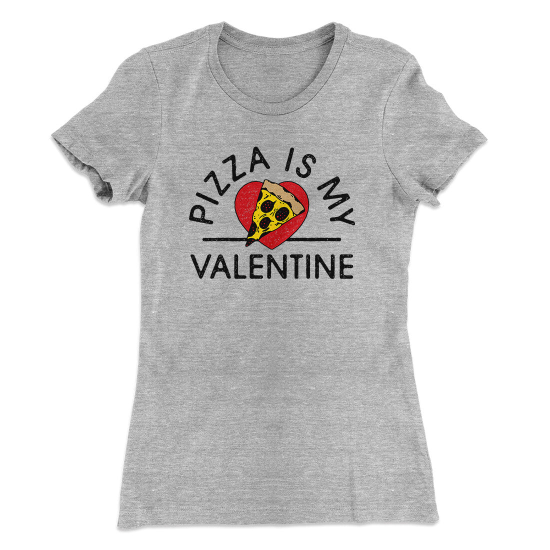 Pizza Is My Valentine Women's T-Shirt Hoodie, Sweatshirt | Teenookco.com (Image 4)
