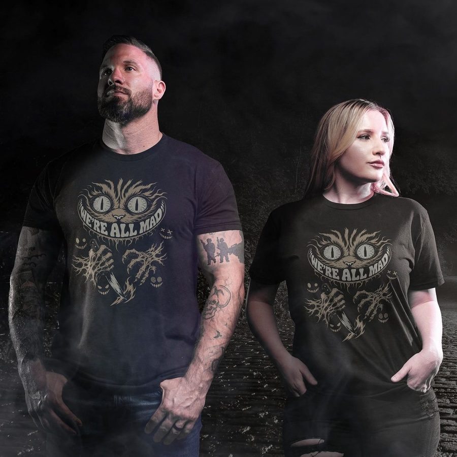 Women's We're All Mad Boyfriend Fit T-Shirt - Black