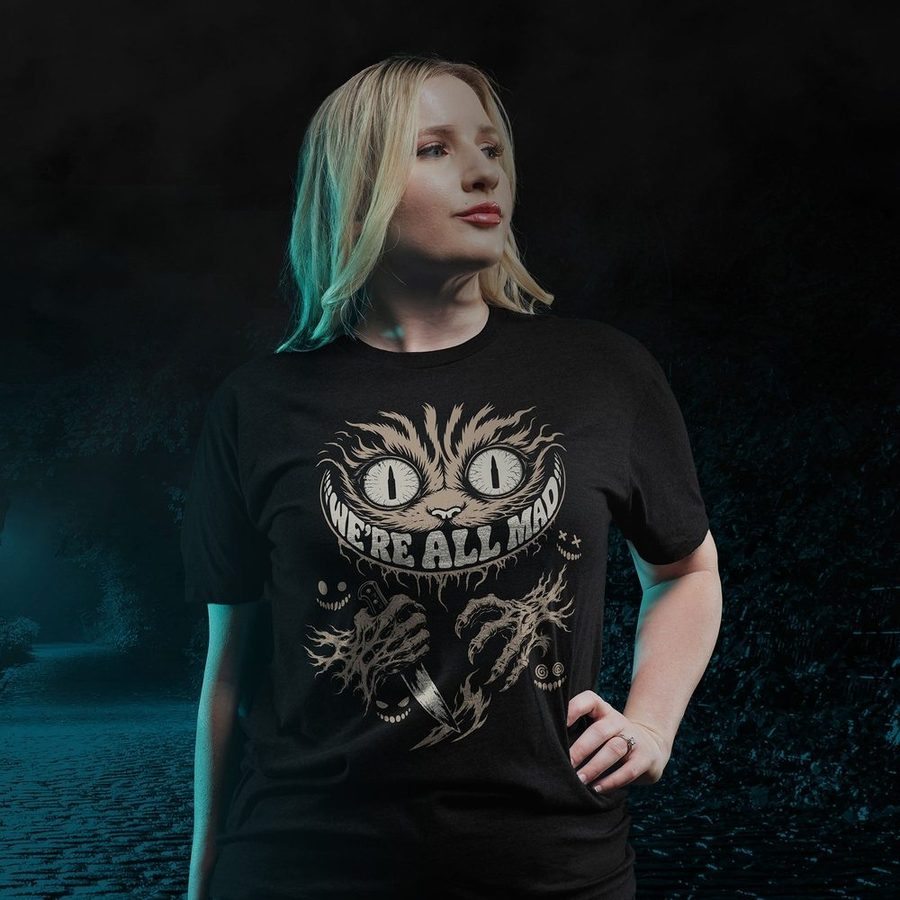 Women's We're All Mad Boyfriend Fit T-Shirt - Black