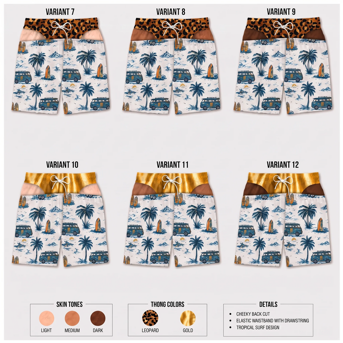 Custom Funny Men Swim Beach Shorts