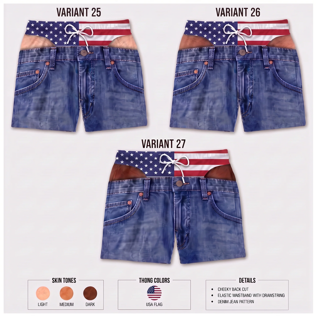 Custom Funny Men Swim Beach Shorts