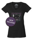 Women's Indoor Cat Vneck T-Shirt