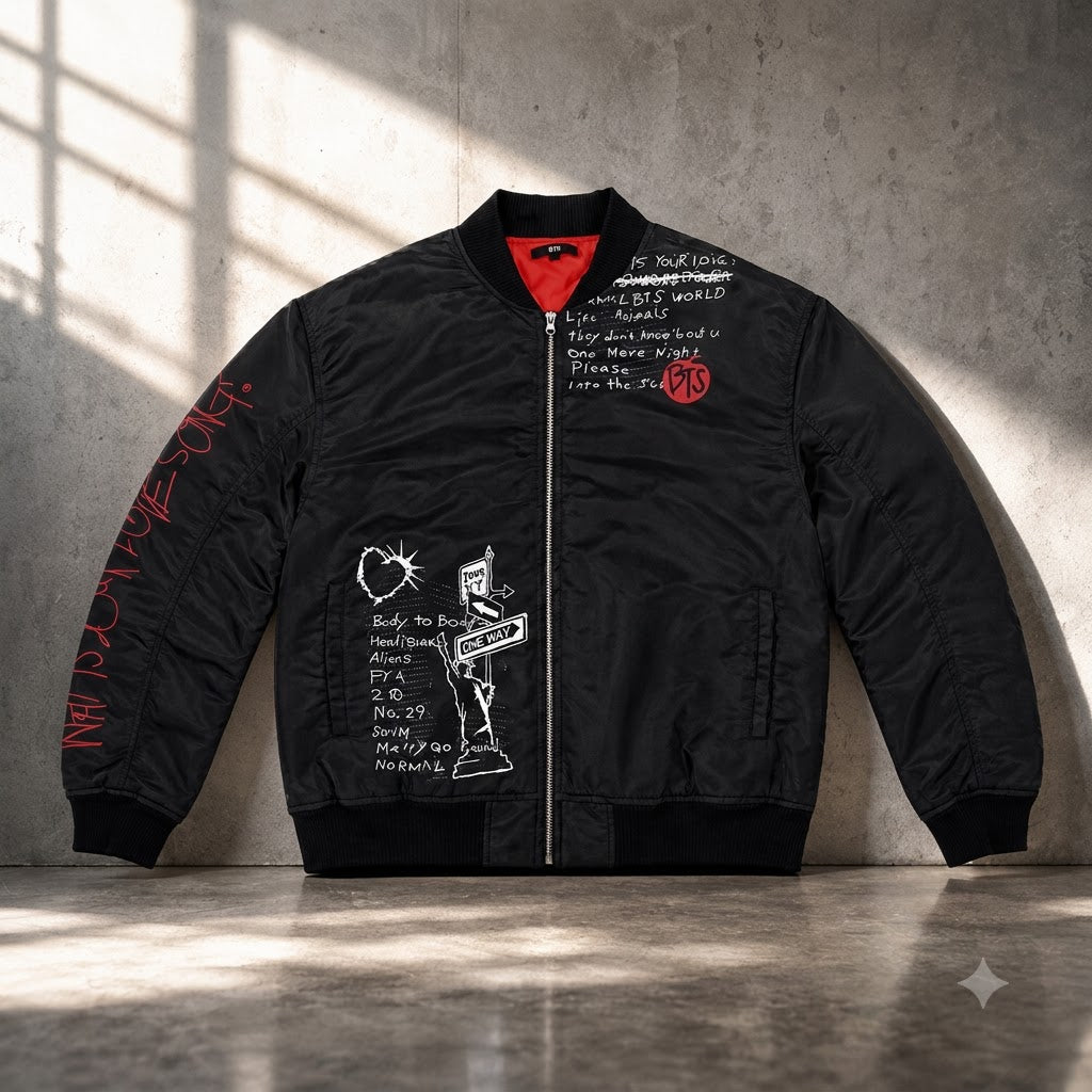 Jungkook BTS What Is Your Love Song Bomber Jacket
