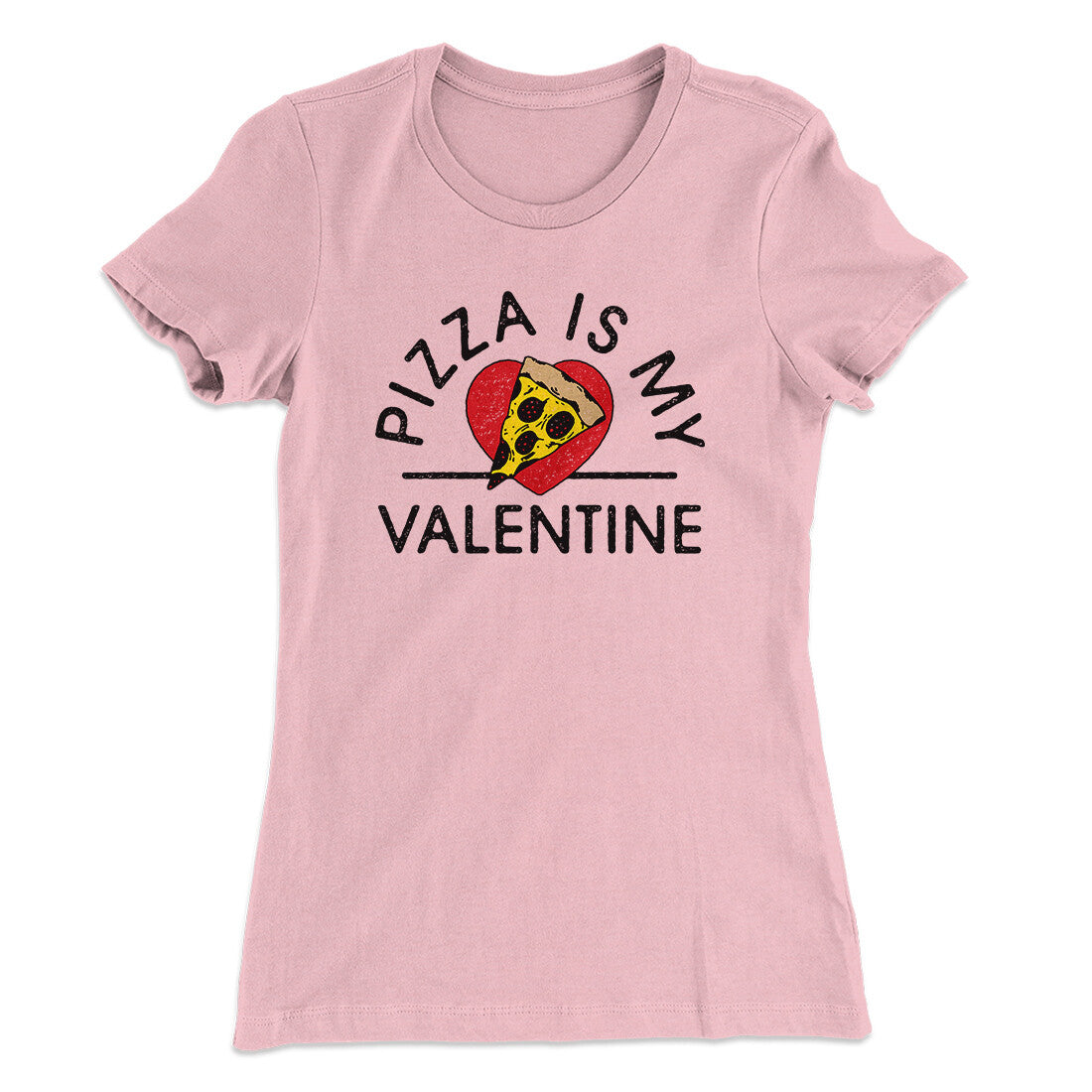 Pizza Is My Valentine Women's T-Shirt Hoodie, Sweatshirt | Teenookco.com (Image 5)