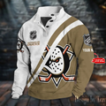 Anaheim Ducks NHL Double Breasted Stand Collar s Unisex