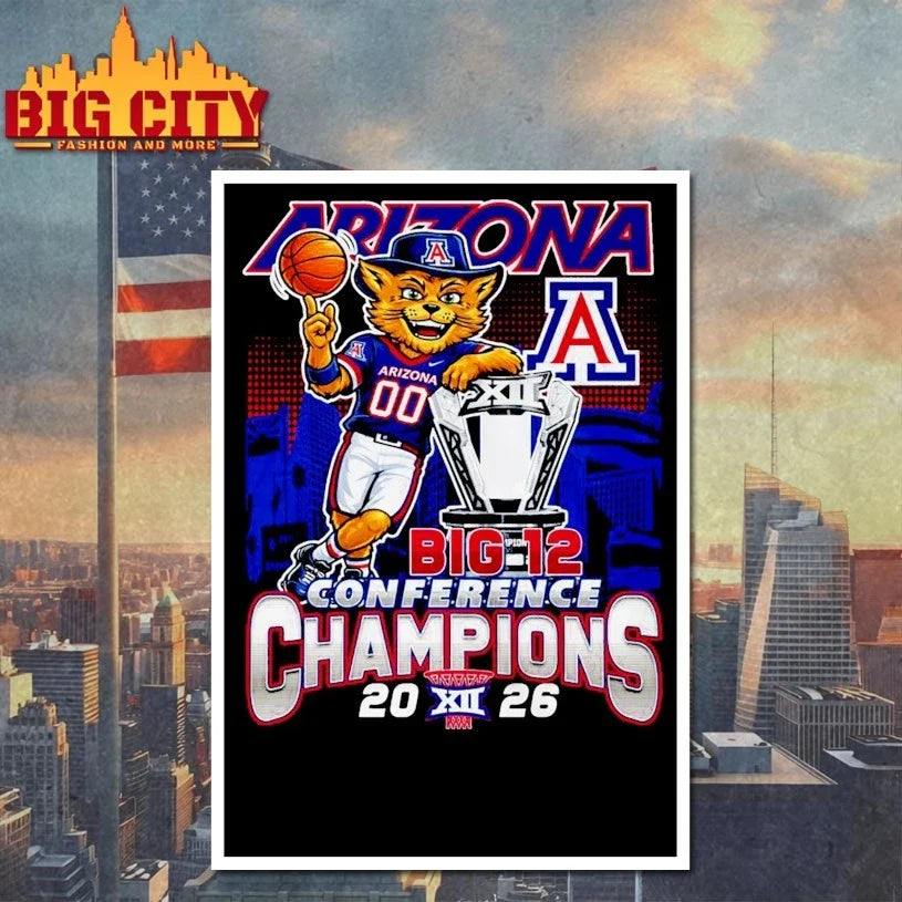 Official Arizona Wildcats Macos big 12 conference champions 2026 Unisex
