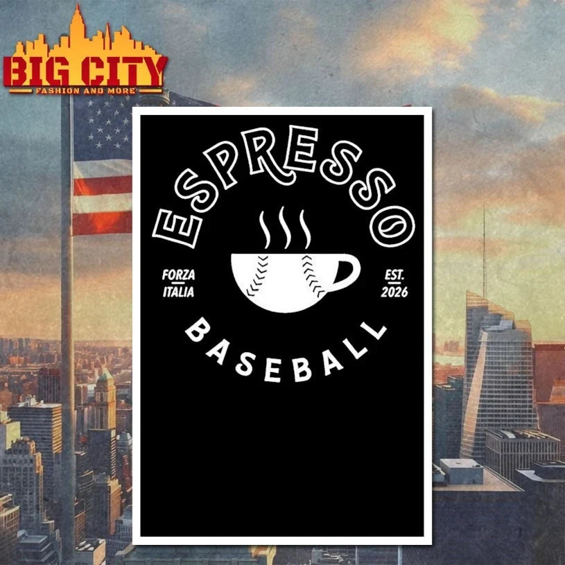Official Espresso baseball half ball Forza Italia est 2026 Unisex