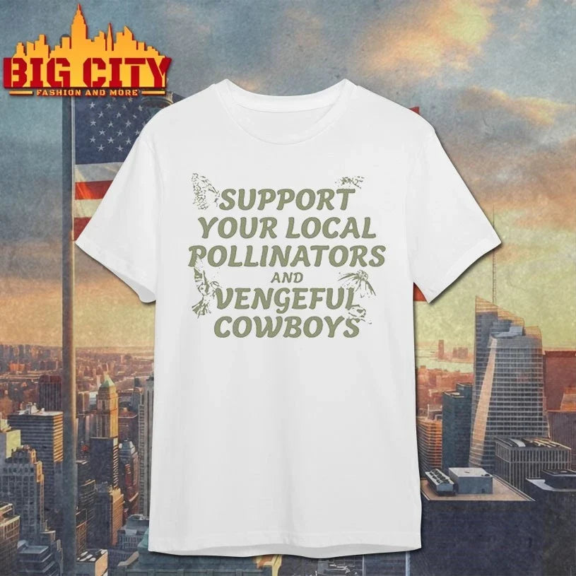 Official Hangman Adam page support your local pollinators and vengeful cowboys Unisex