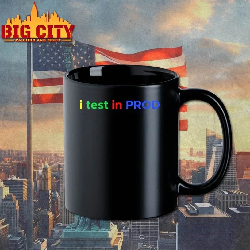 Official I Test In Prod Coding Funny Humor Joke Developer Engineer Unisex