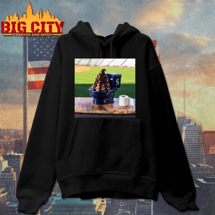 Official Mariners Big Dumper Sundae Chocolate Ice Cream Toilet Unisex
