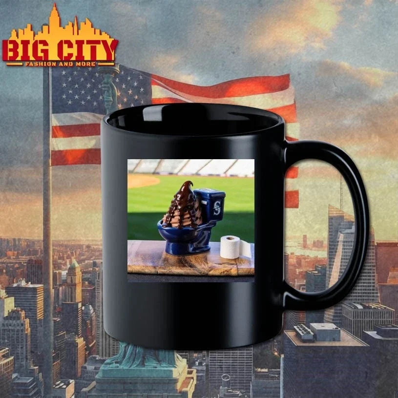Official Mariners Big Dumper Sundae Chocolate Ice Cream Toilet Unisex