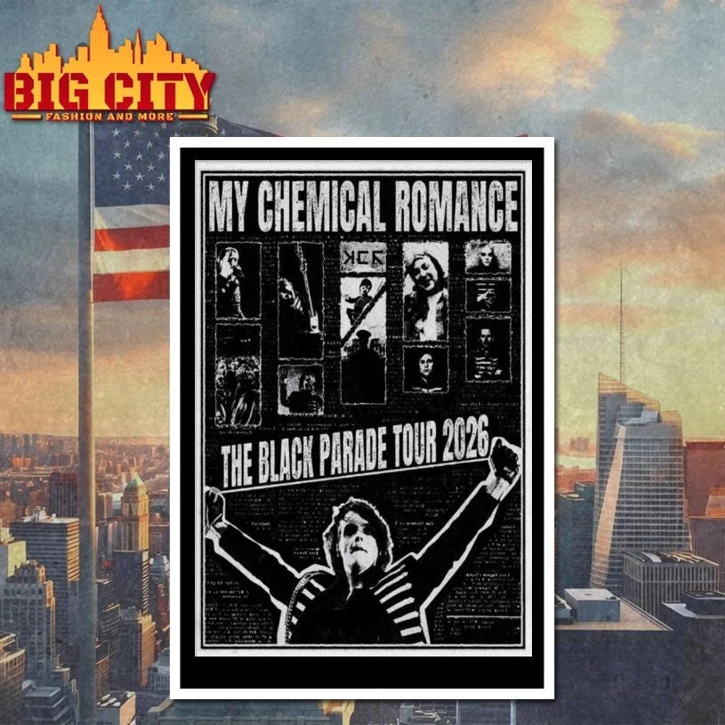 Official My Chemical Romance The Black Parade 2026 Tour Poster Unisex
