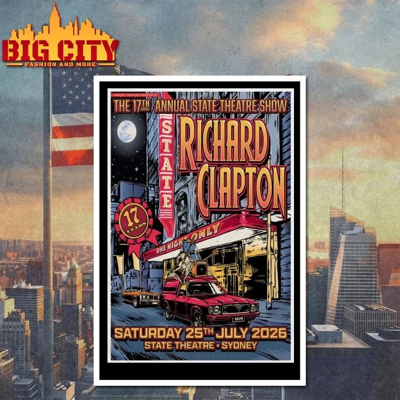 Official Richard Clapton Sydney AUS 7-25-2026 Poster Unisex