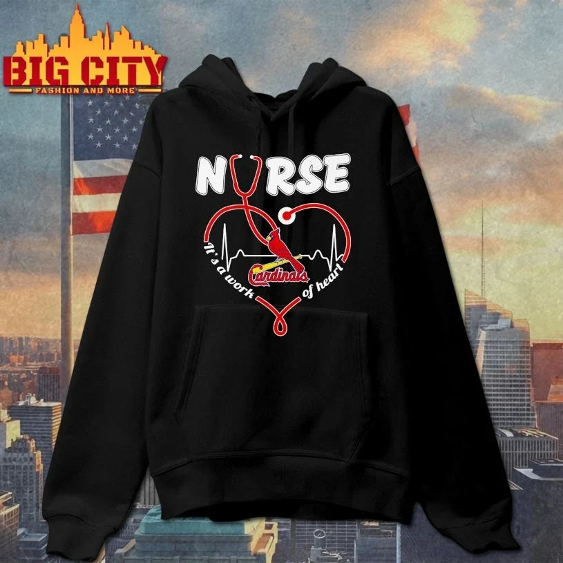 Official St. Louis Cardinals Nurse It’s a work of heart shirt Unisex
