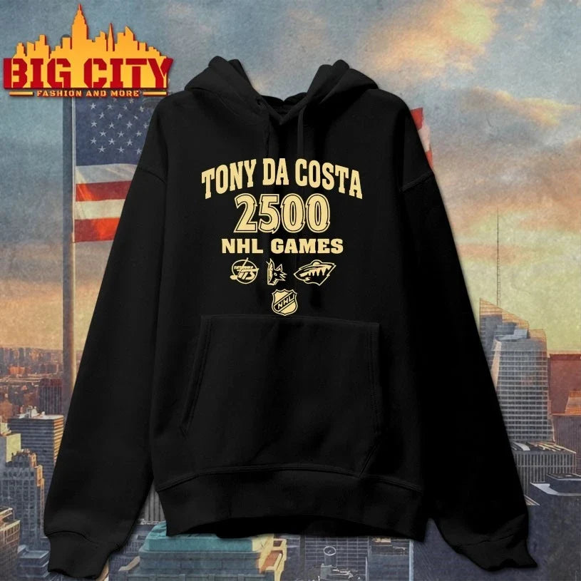 Official Tony Da Costa 2500 NHL Games logo Unisex
