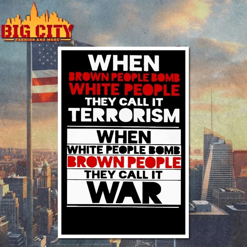 Official When brown people bomb white people Unisex