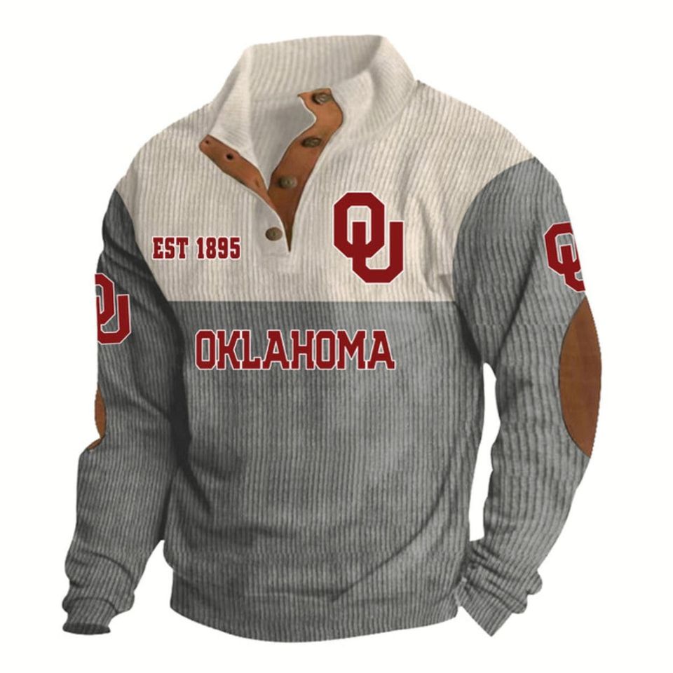 Oklahoma Football EST 1895 Stand Up Collar Unisex