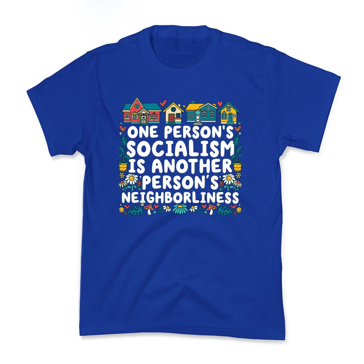 One Persons Socialism is Another Persons Neighborliness Tim Walz Kids Tee Unisex