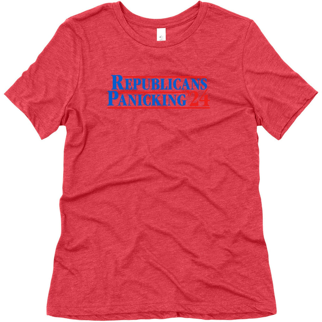 Republicans Panicking 2024 Womens Triblend Tee Unisex