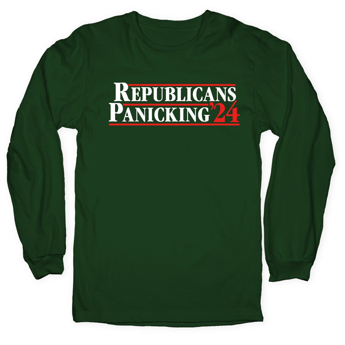 Republicans Panicking 2024 Longsleeve Tee Unisex