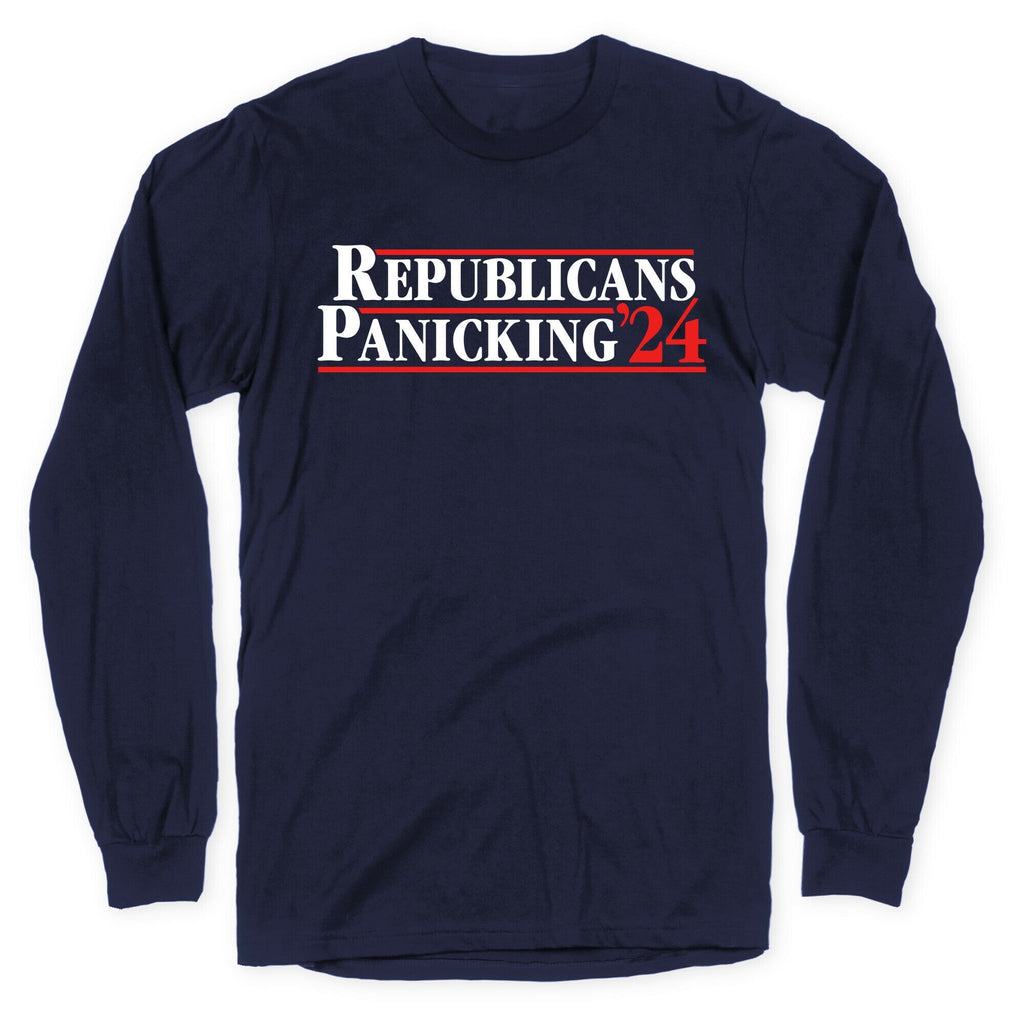 Republicans Panicking 2024 Longsleeve Tee Unisex