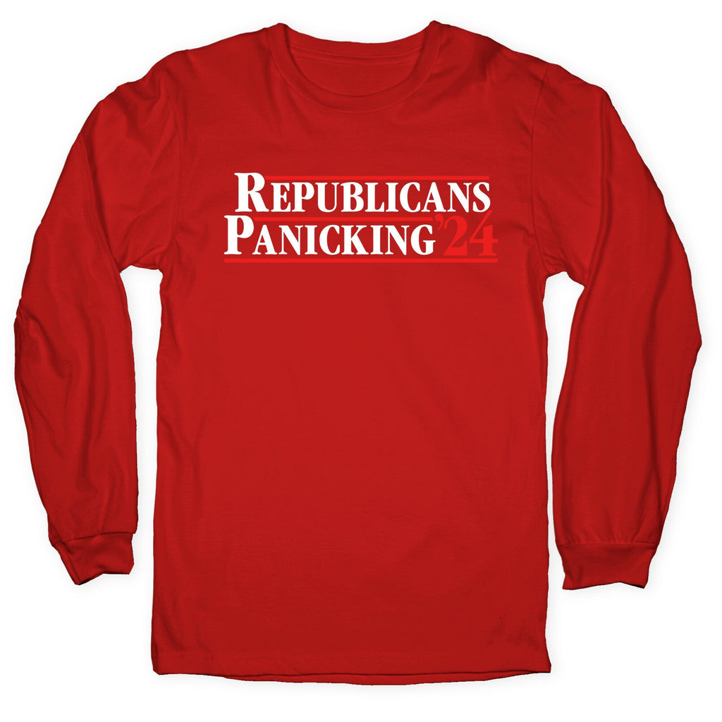 Republicans Panicking 2024 Longsleeve Tee Unisex