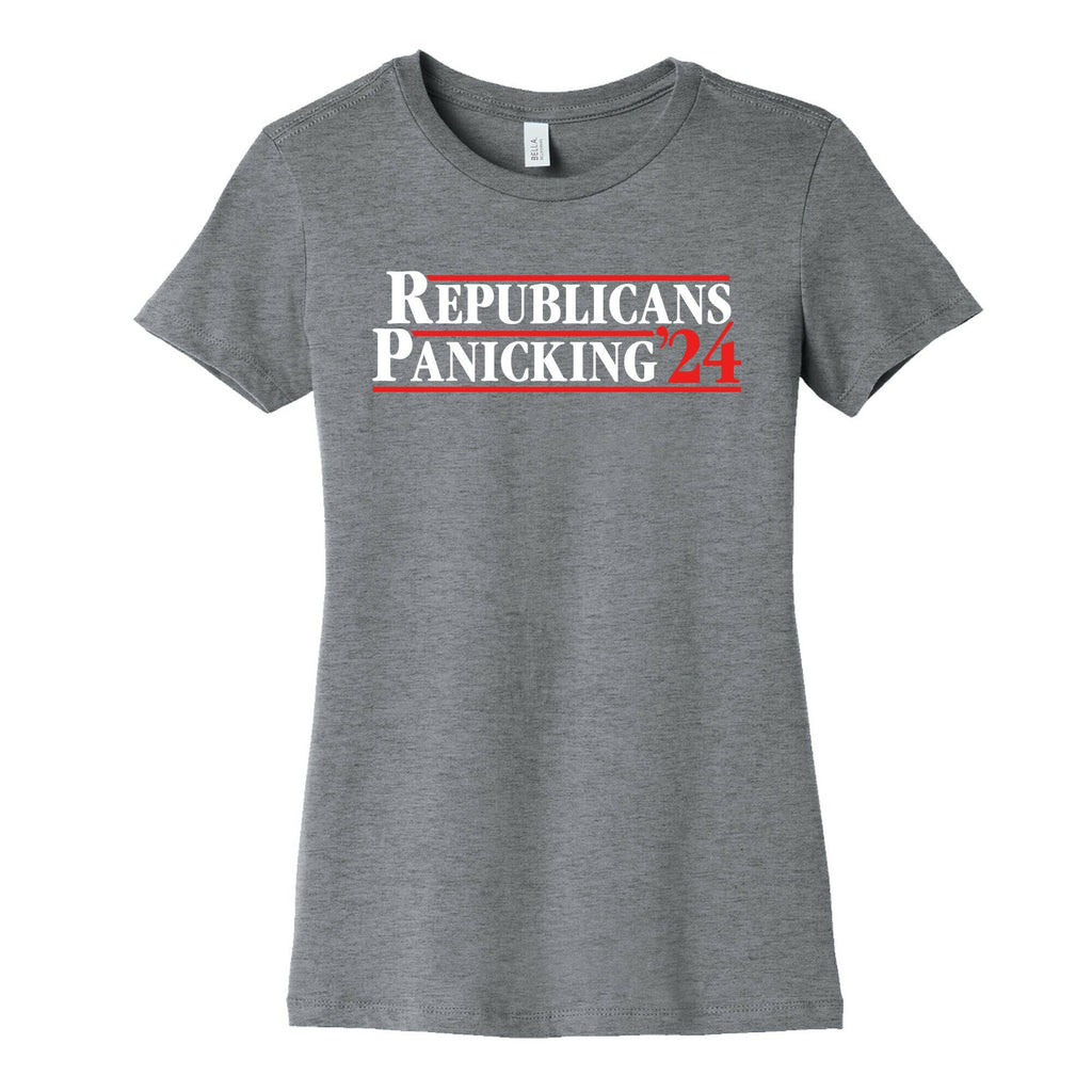 Republicans Panicking 2024 Womens Cotton Tee Unisex