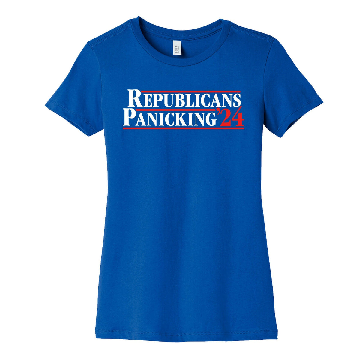 Republicans Panicking 2024 Womens Cotton Tee Unisex