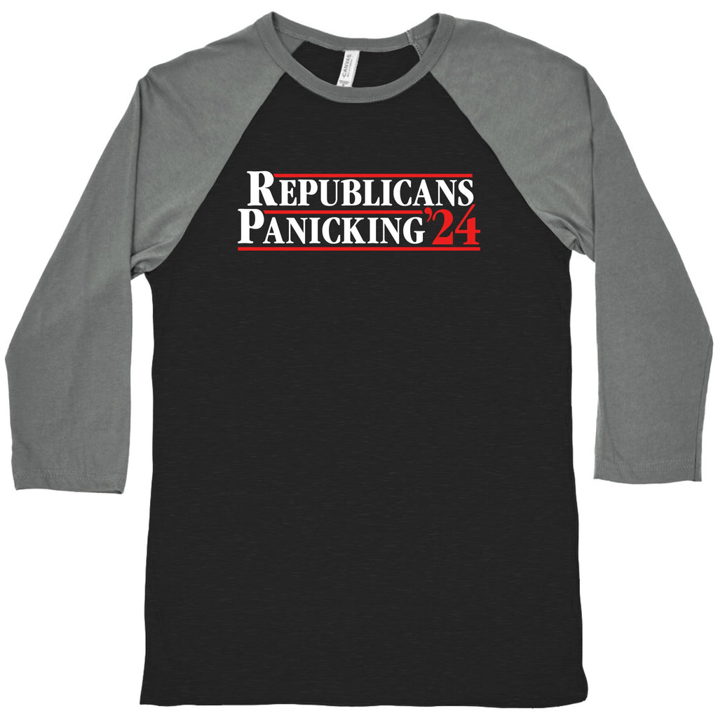 Republicans Panicking 2024 Baseball Tee Unisex