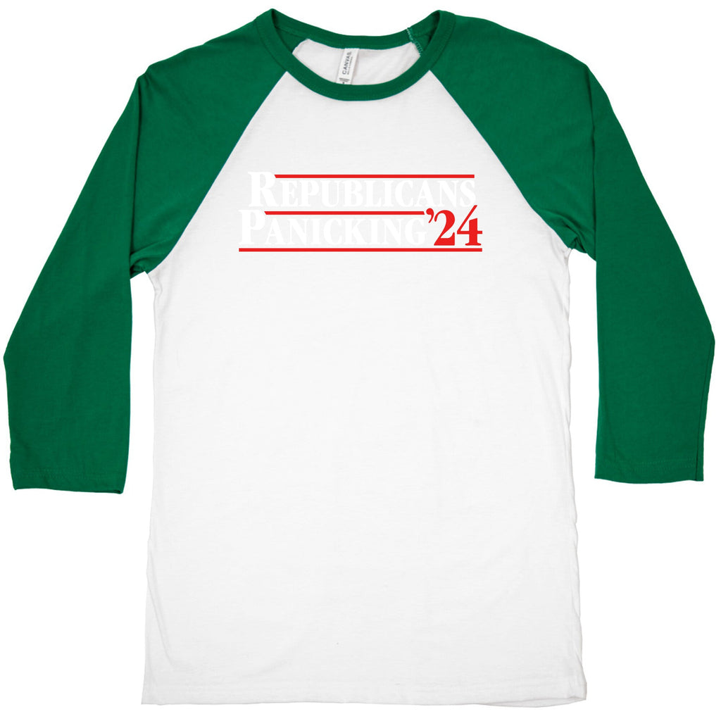 Republicans Panicking 2024 Baseball Tee Unisex